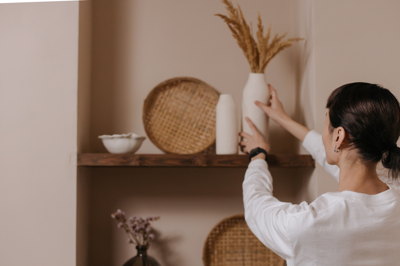  A Woman Arranging Vases